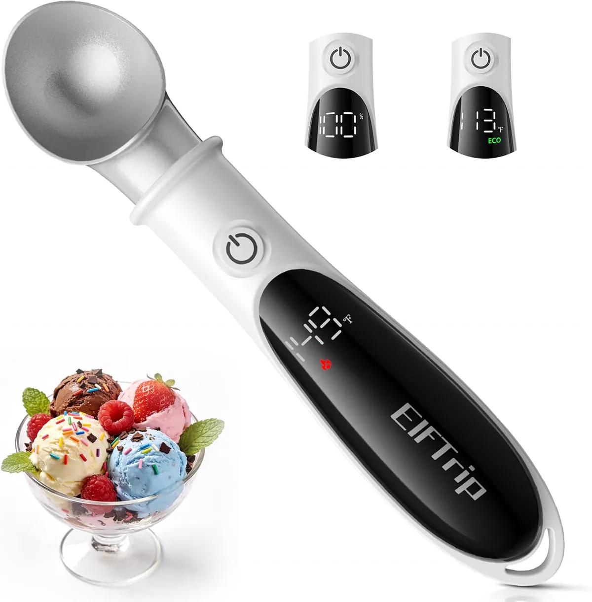 Heated Ice Cream Scoop with LED display